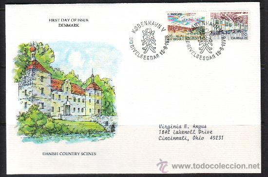 Briefmarken: SLANIA.DINAMARCA*** 1978.CASAS.PAISAJES.SOBRE PRIMER DIA.