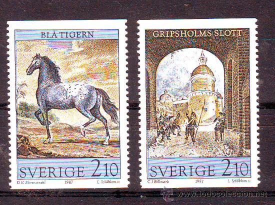 Briefmarken: SUECIA***.1987.ARTE.PINTURA.2 VALORES NUEVOS SIN FIJASELLOS.