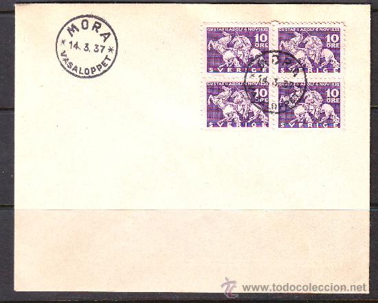 Selos: SUECIA.1937.MATASELLOS MORA.TERCER CENTENARIO MUERTE REY GUSTAVE II ADOLF