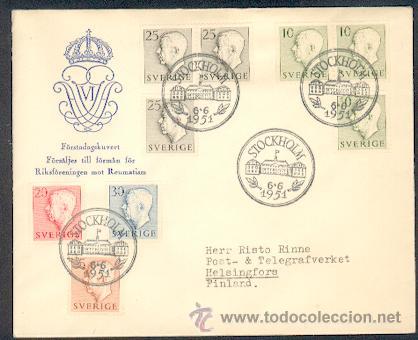 Sellos: Suecia FDC (42) - Foto 1