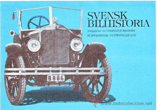 Selos: COCHES ANTIGUOS.1980 LIBRITO 8 PAGINAS EMITIDO POR CORREO SUECO.CON SELLOS.VER FOTOS ADICIONALES.
