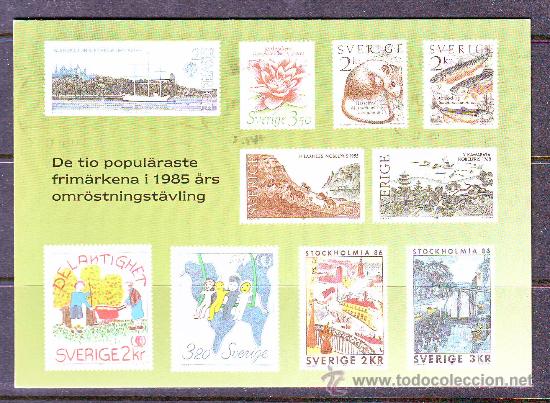 Timbres: SLANIA***/POSTAL 1986.CIRCULADA.IMAGEN SELLOS SLANIA.