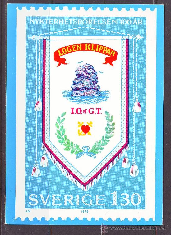 Timbres: SUECIA***/POSTAL 1979.SIN CIRCULAR.BANDERIN.