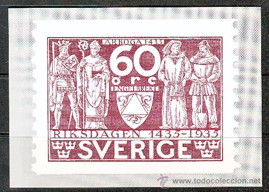 Timbres: SUECIA***/POSTAL 1984.SIN CIRCULAR.EDAD MEDIEVAL.