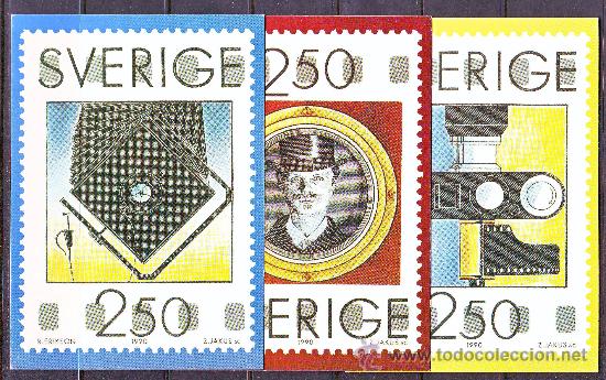 Briefmarken: SUECIA***/1990.LOTE 3 POSTALES SERIE COMPLETA.FOTOGRAFIA.