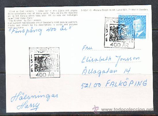 Briefmarken: SLANIA***/POSTAL CIRCULADA.1980.BONITO MATASELLOS.