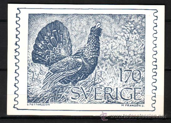 Selos: POSTAL SUECIA.FAUNA.AVES..SIN CIRCULAR.