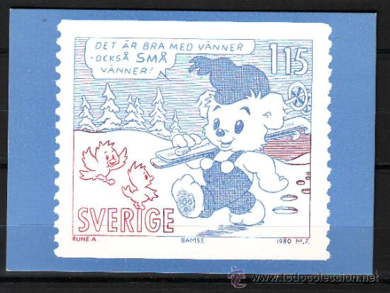 Selos: POSTAL SUECIA.INFANTIL.NIEVE.SIN CIRCULAR.