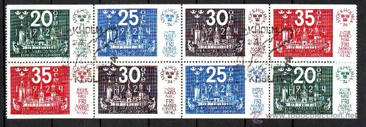 Timbres: SUECIA.ESTOCOLMIA 1974.MATASELLOS CONMEMORATIVO.
