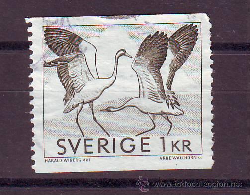 Timbres: SUECIA.FAUNA.AVES.