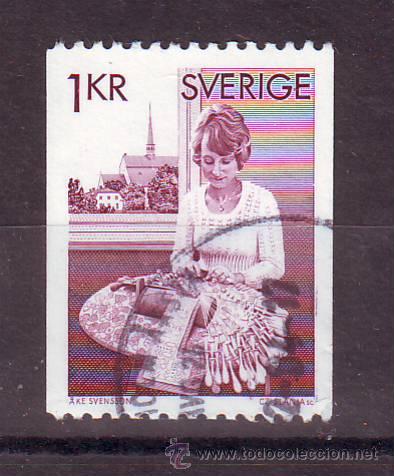 Timbres: SUECIA.ARTESANIA.A&Ntilde;O 1976.VALOR GRABADO POR CZESLAW SLANIA.