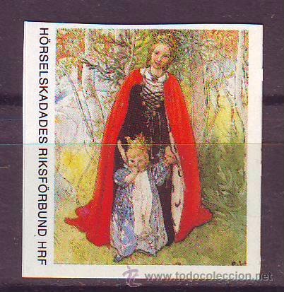 Briefmarken: SUECIA.BONITA VI&Ntilde;ETA AUTOCOLANTE.ARTE PINTURA.DESCONOZCO EL A&Ntilde;O.