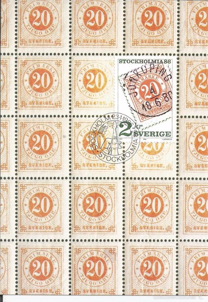 Sellos: Sweden 1986 - Maximum card PFA Nr. 24 - Foto 1