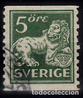 Sellos: SUECIA. IVERT 175 USADO. - Foto 1
