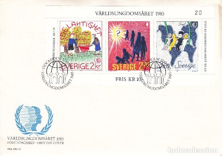 Sellos: SOBRE: 1985 SUECIA - Foto 1