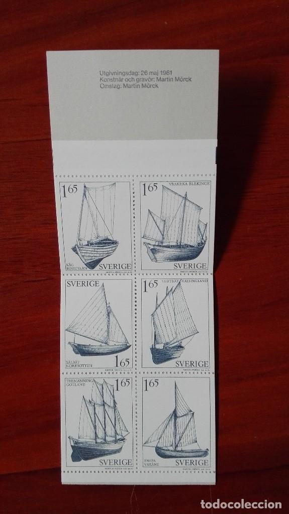 Sellos: Suecia barcos 1981 carnet - Foto 2