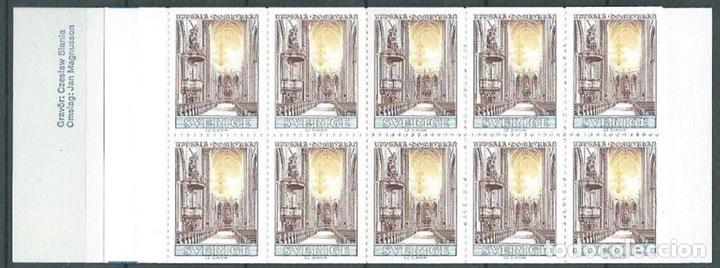 Sellos: Suecia,1967,carnet,catedral de Uppsala,yvert 559,prueba de lujo