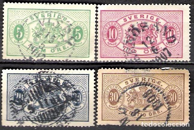 Sellos: SUECIA 1881 - USADO - Foto 1