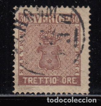 Sellos: SUECIA , YVERT N&ordm; 10 - Foto 1