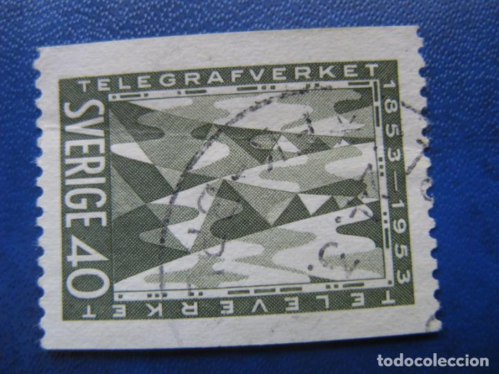 Sellos: Suecia,1953 cent.servicio telegrafico, Yvert 379 - Foto 1