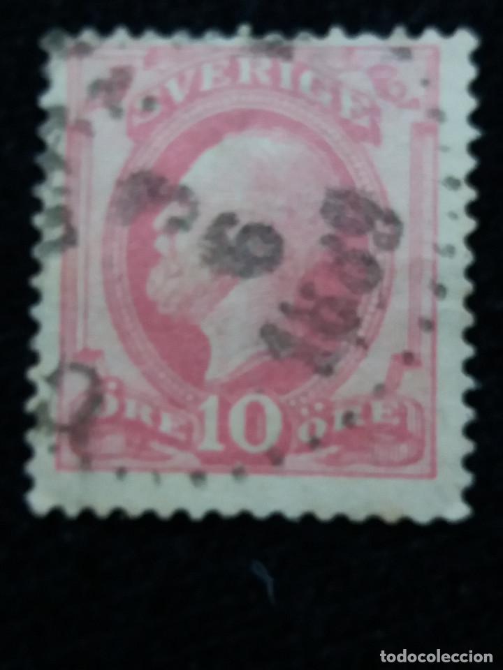 Selos: SUECIA,SVERIGE 10 ORE, REY OSCAR II, A&Ntilde;O 1889.