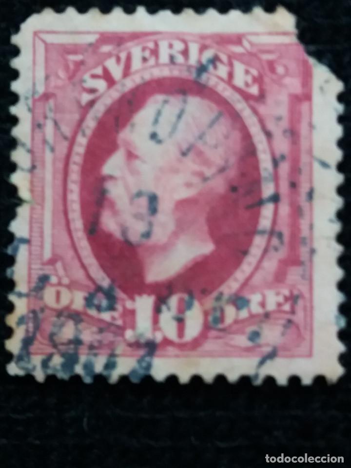 Selos: SUECIA,SVERIGE 10 ORE, REY OSCAR II, A&Ntilde;O 1889.