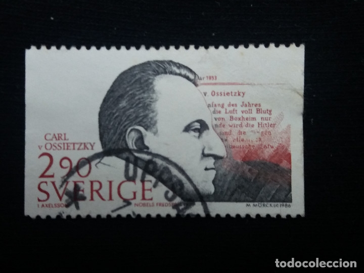 Selos: SUECIA, SVERIGE 2,90 NOBELPRIS, A&Ntilde;O 1933. SIN USAR
