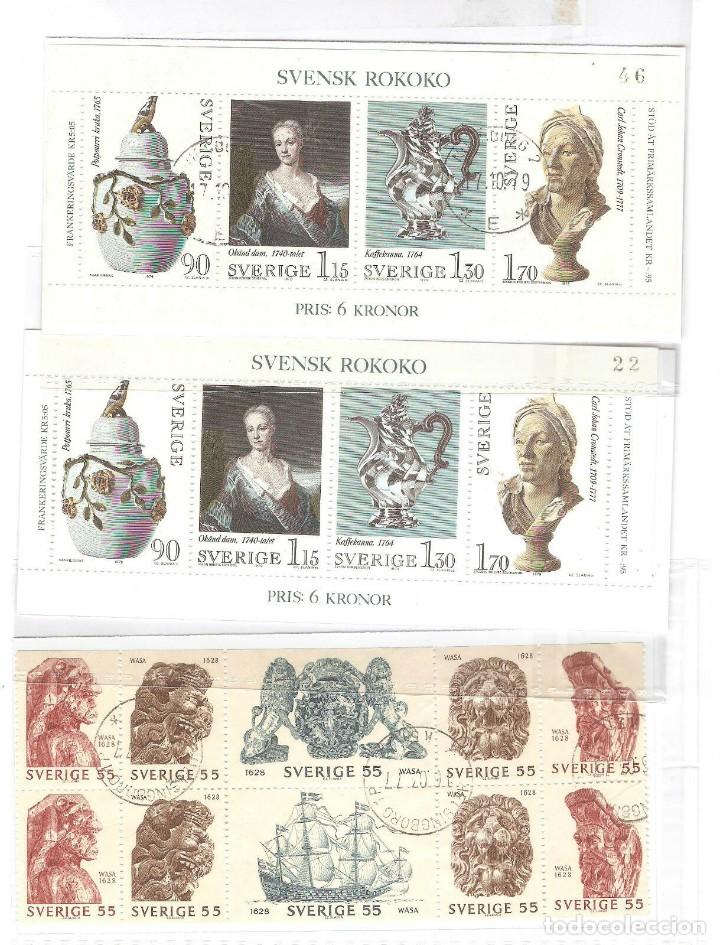 Timbres: LOTE SUECIA,YT BF 7 (2), YT 625/629(1),SIN GOMA ORIGINAL,SIN FIJASELLOS.