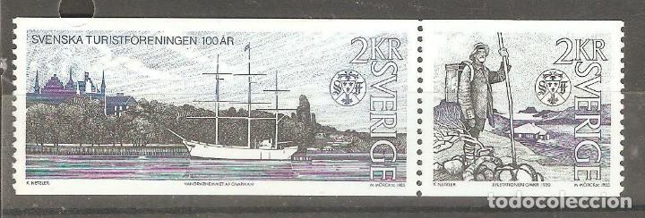 Timbres: SUECIA,1985,SE-TENANT, CAT.YT.1320 Y 1321 NUEVOS,GOMA ORIGINAL,SIN FIJASELLOS.
