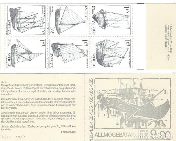 Timbres: SUECIA,1981,CARN&Eacute; CAT.MI 83.