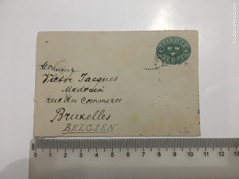 Timbres: SOBRE CIRCULADO. SVERIGE. FECHA, 12-12-1920?.