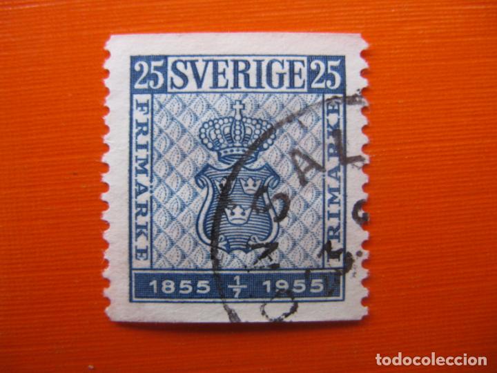 Briefmarken: -suecia 1955, centenario del sello, Yvert 395