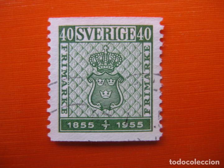 Briefmarken: -suecia 1955, centenario del sello, Yvert 396