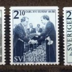 Sellos: SWEDEN/1986/MNH/SC#1596-1600/ REALEZA / CUMPLEAÑOS 40º DEL REY CARL XVI GUSTAF