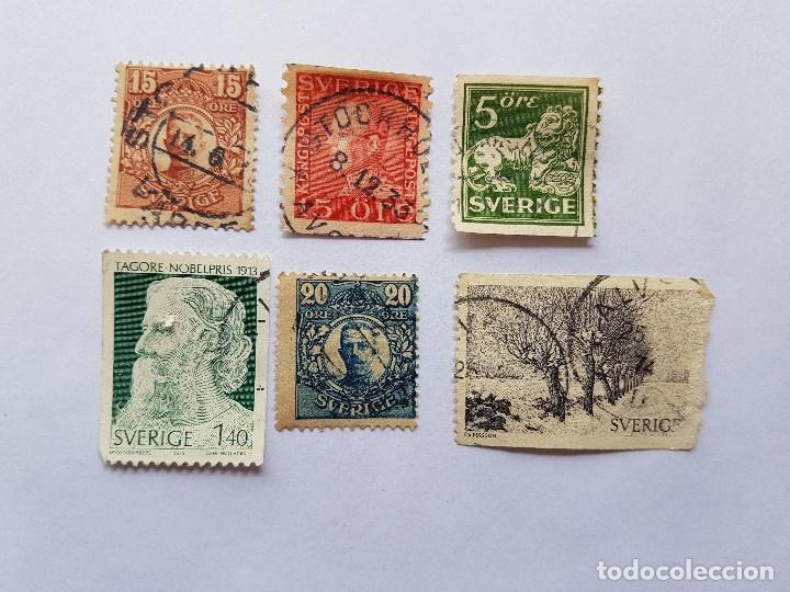 Selos: SVERIGE, 6 SELLOS, 6 STAMPS, TAGORE NOBELPRIS