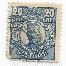 Francobolli: SELLO USADO DE SUECIA DE 1911- REY GUSTAVO V- YVERT 67- VALOR 20 ORE