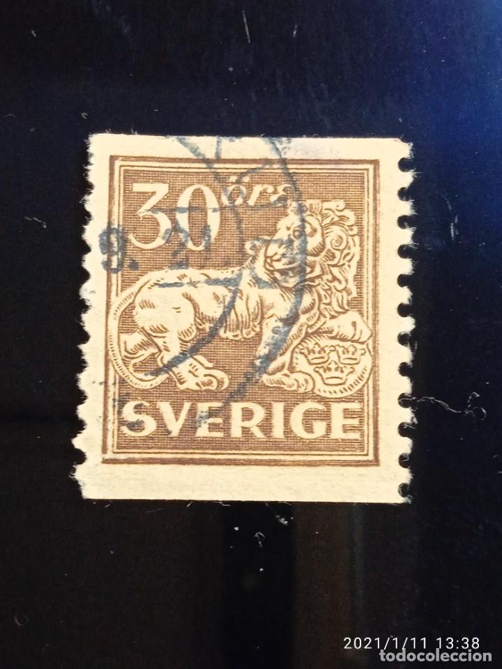 Briefmarken: SUECIA SVERIGE, 30 ORE, LEON, A&Ntilde;O 1925.