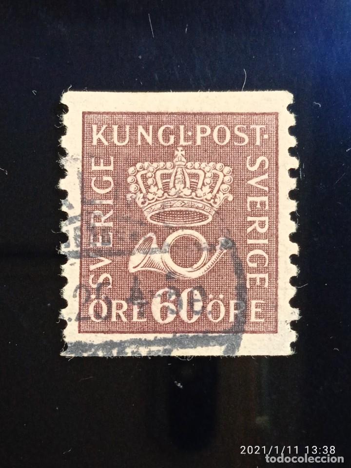 Briefmarken: SUECIA SVERIGE, 60 ORE, KUNGE POST , A&Ntilde;O 1930.