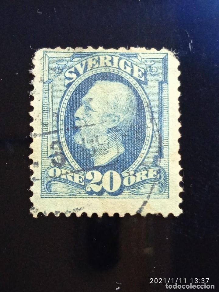 Briefmarken: SUECIA SVERIGE, 20 ORE, OSCAR II. A&Ntilde;O 1891.