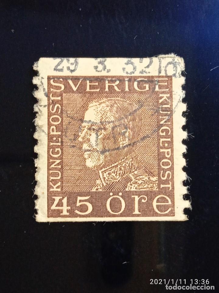 Briefmarken: SUECIA SVERIGE, 45 ORE, GUSTAF V. A&Ntilde;O 1935.