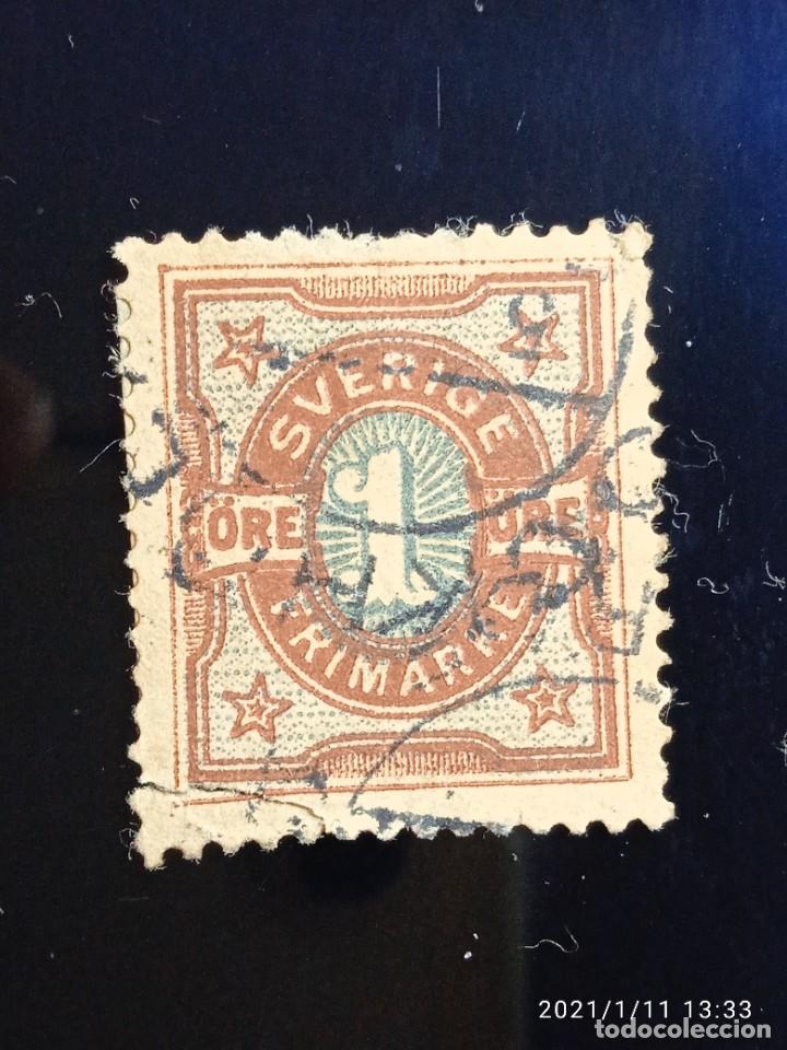 Briefmarken: SUECIA SVERIGE, 1 ORE, FRIMARKER A&Ntilde;O 1892.
