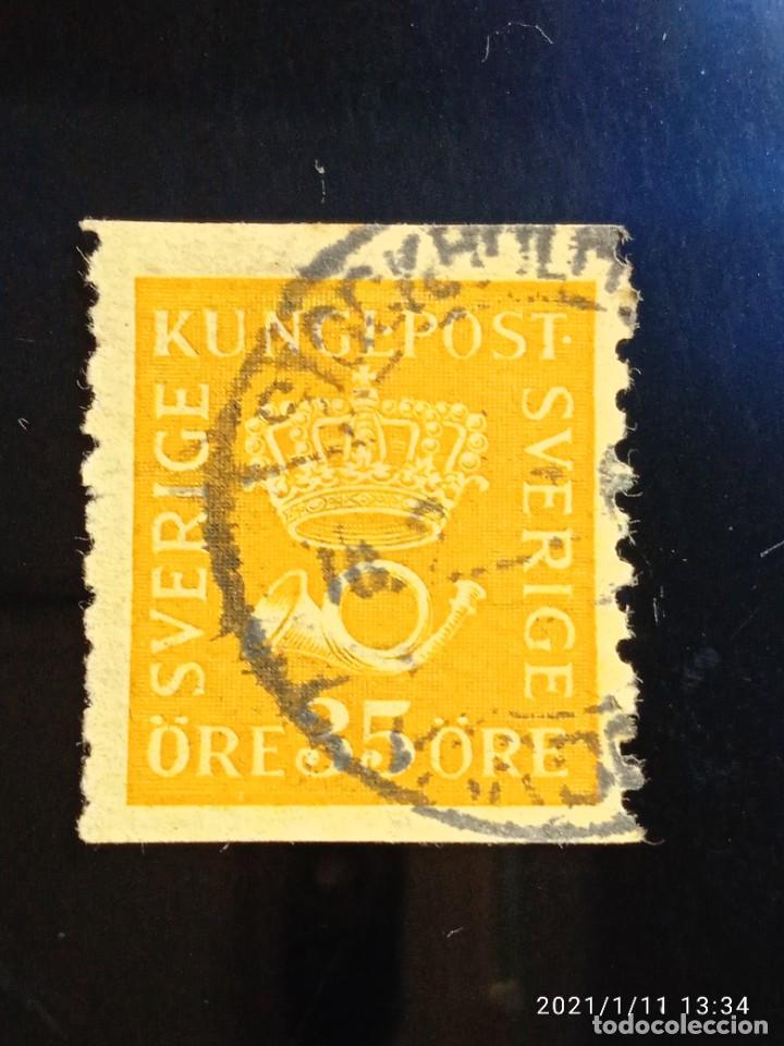 Briefmarken: SUECIA SVERIGE, 35 ORE, KUNGL POST A&Ntilde;O 1920.