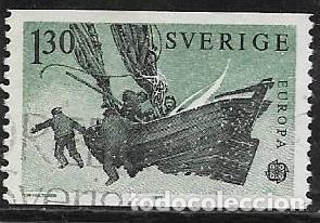Sellos: SUECIA YVERT 1040,BARCOS - Foto 1