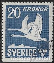 Sellos: SUECIA A&Eacute;REO YVERT 7a - Foto 1