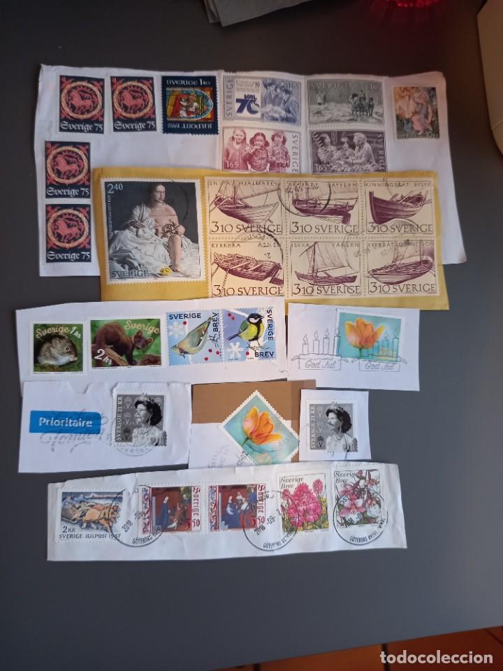 Stamps: LOTE SELLOS USADOS CIRCULADOS VARIADOS SUECIA SWEDEN SVERIGE