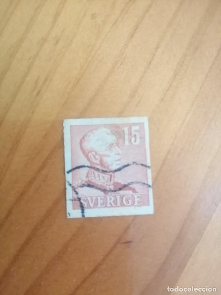Timbres: SUECIA - SVERIGE - VALOR FACIAL 15 - REY GUSTAVO ADOLFO V