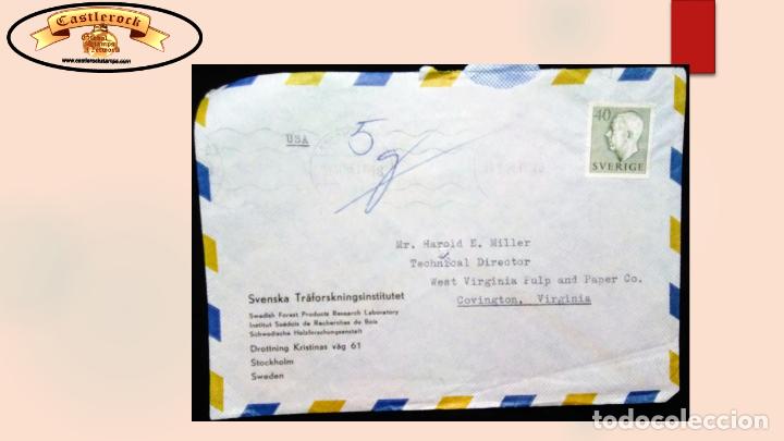 Selos: O) SWEDEN, GUSTAF VI ADOLF 40o, SVENSKA, TO VIRGINIA