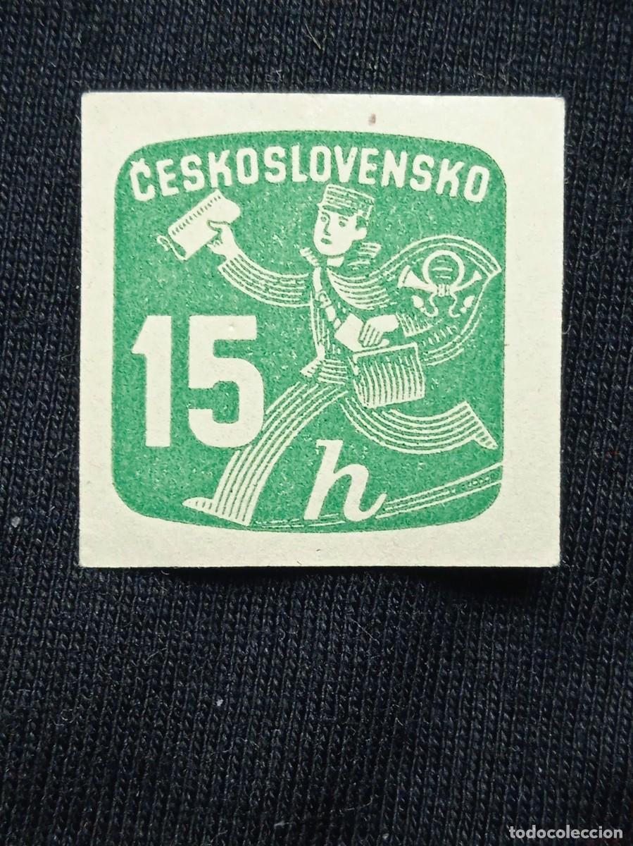 Timbres: CHECOSLOVAQUIA 15 H. POST A&Ntilde;O 1951