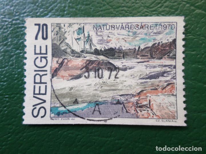 Timbres: -suecia, 1970, a&ntilde;o europeo de la conservacion de la naturaleza, Yvert 656