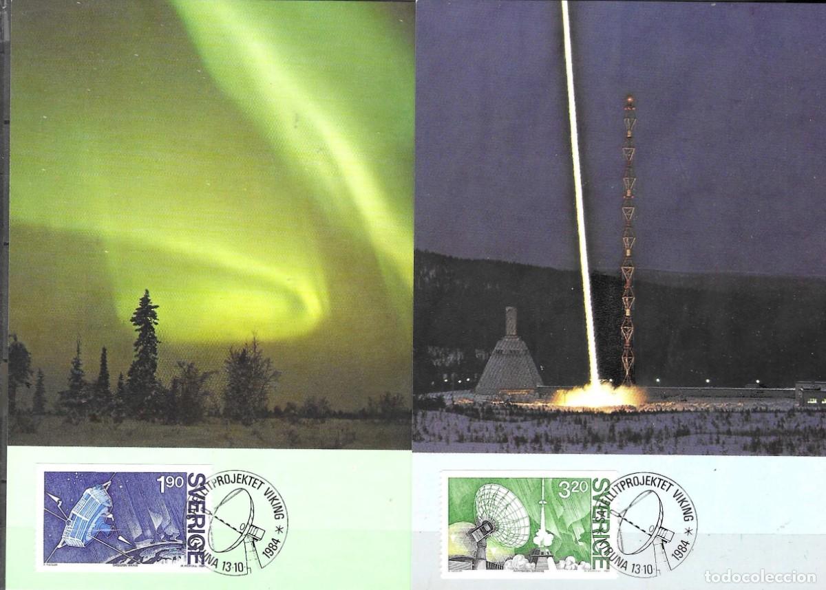 Selos: 2 TARJETAS MAXIMAS DE SUECIA 1984, YT 1287/ 88